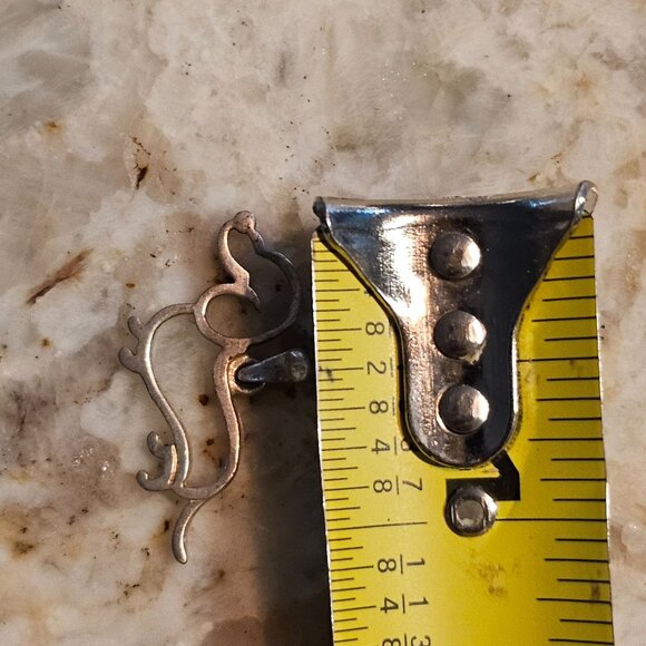 Dachshund Silver Tone Necklace Charm .5 wide - Picture 5 of 5